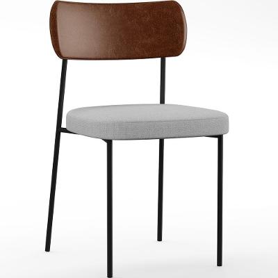 Cadeira Para Sala De Jantar Melina L02 Marrom Cinza