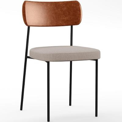 Cadeira Estofada Para Sala De Jantar Melina L02 Camel Bege