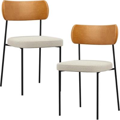 Kit 02 Cadeiras Sala De Jantar L02 Whisky Champagne