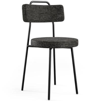 Cadeira Estofada Para Sala De Jantar Barcelona F01 Chumbo