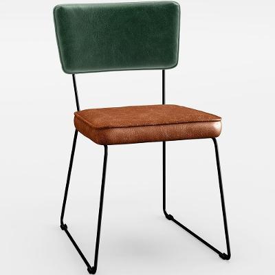 Cadeira Estofada Sala Jantar Facto Verde Musgo Camel