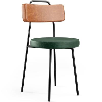 Cadeira Decorativa Estofada Para Sala De Jantar Barcelona L02 Couríssimo Camel Facto Verde
