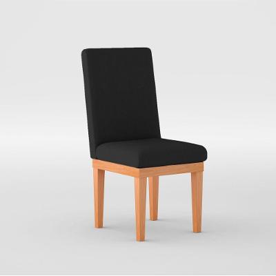 Cadeira Reforçada Para Mesa De Jantar preta