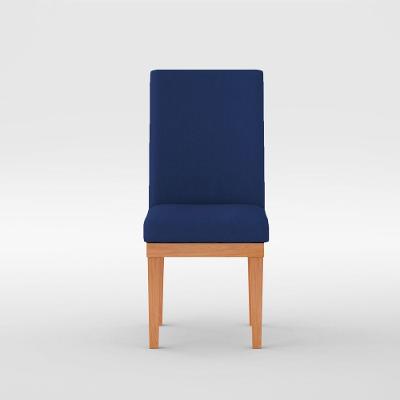 Cadeira Para Mesa De Jantar Estofada Reforçada azul Marinho