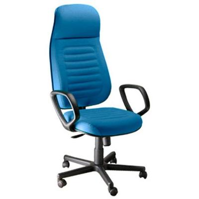 Cadeira Presidente Com Espaldar Alto Linha Blenda Azul.