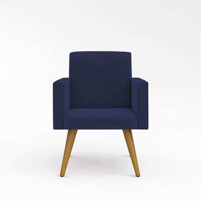 Cadeira Decorativa Para Quarto – Balaqui Decor Cor:azul Marinho
