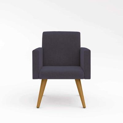 Cadeira Decorativa Para Quarto – Balaqui Decor Cor:cinza