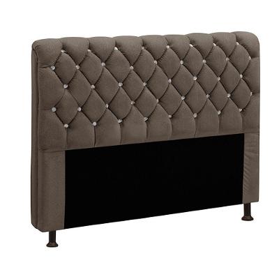 Cabeceira Fernanda 1,60 Para Cama Box Queen - Veludo Chocolate