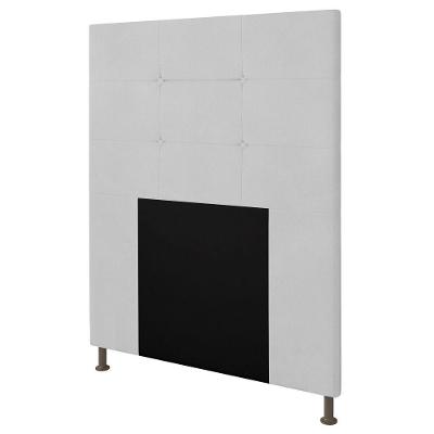 Cabeceira Cama Box Solteiro 90Cm D10 Safira Corano Branco