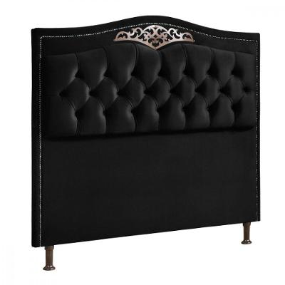 Cabeceira Holanda 1,60 Para Cama Box Queen - Veludo Preto