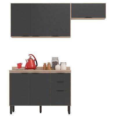 Cozinha Modulada 3 Peças Frcz8 Avena Grafito