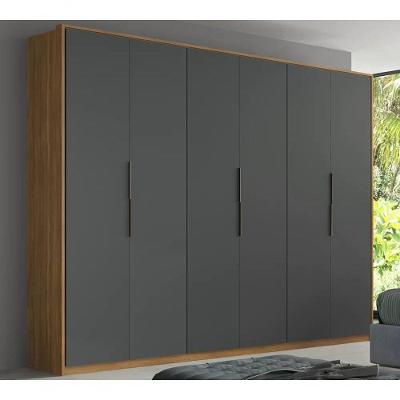 Guarda Roupa Casal 6 Portas Atrice Amendola Grafito