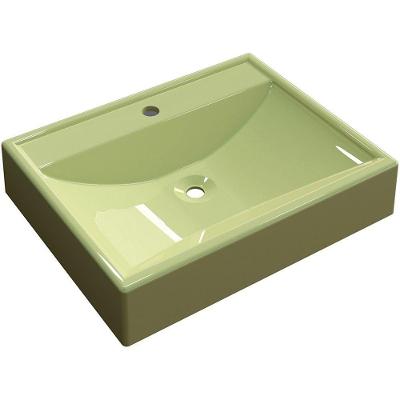 Cuba De Apoio Retangular C01 Para Banheiro Rt49 Verde Acqua