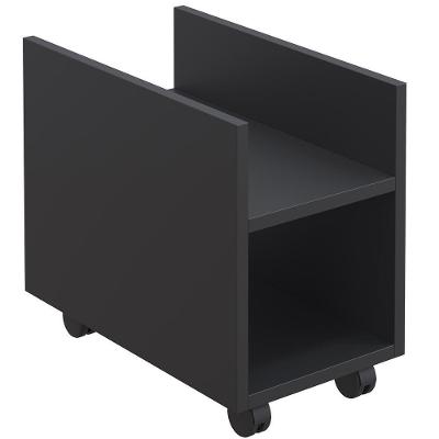 Suporte Para Cpu E Nobreak Com Rodízios Guide L03 Preto