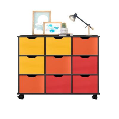 Nicho Organizador Com Rodízios Toys 9 Gavetas Q01 Pto/color - Mpozenato
