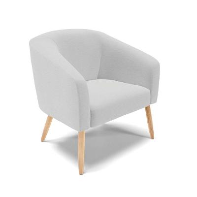Poltrona Stella Linho Pés Palito Natural - D'rossi Cor A05 Cinza Claro