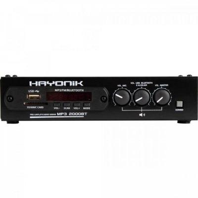 Módulo Pré-Amplificador Mp3 2000Bt C/ Gongo/Fm/Usb/Bluetooth