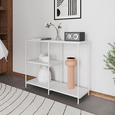 Aparador Industrial Artesania Branco 95cm - Cor: Preto