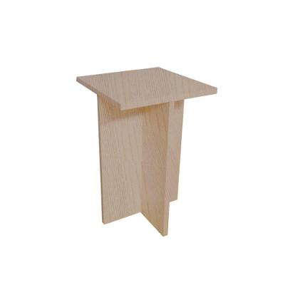 Banco Tampo Quadrado 45 Cm Trovarelli Madeirado