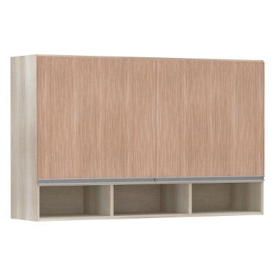 Armário 120cm 2 Portas C/Nicho Lis Legno Crema C/Cumaru