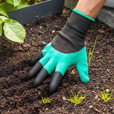 Luva De Jardinagem Com Garras Protege Cava Planta Garden Genie Gloves