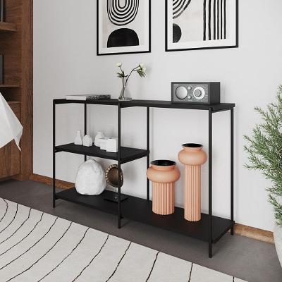 Aparador Industrial Artesania Preto 120cm - Cor: Preto