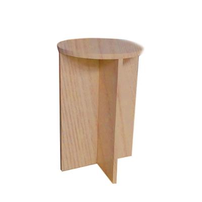 Banco Tampo Redondo 65 Cm Madeirado Em Mdf