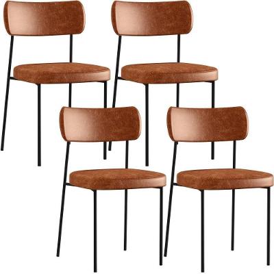 Kit 04 Cadeiras Sala De Jantar L02 Camel