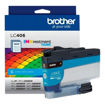 Cartucho De Tinta Brother Ciano 1.5K Lc406Cs