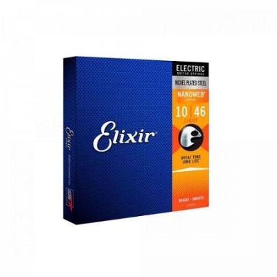 Encordoamento para Guitarra 010 Light Nanoweb Elixir