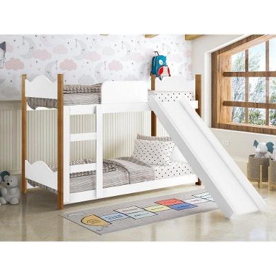 Mine Beliche Infantil Arthur Branco Com Escorregador