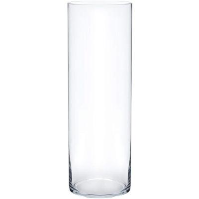 Vaso Vidro Cilindro Grande Comprido 50X20 Cm Transparente
