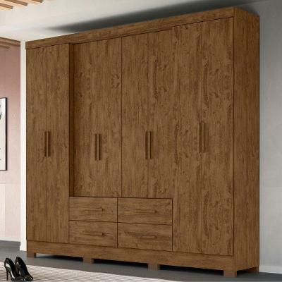 Roupeiro 8 Portas Timms Castanho Wood