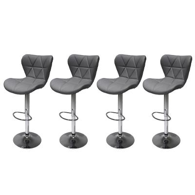 Kit 4 Banquetas Giratórias Formiga Cinza