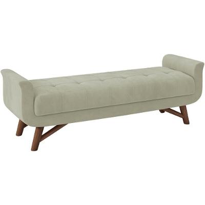Puff Recamier 140 Cm Pes Madeira Leville Veludo Sl 940 Peer Sl 940