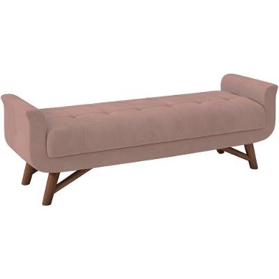 Puff Recamier 140 Cm Pes Madeira Leville Veludo Sl 949 Peer Sl 949