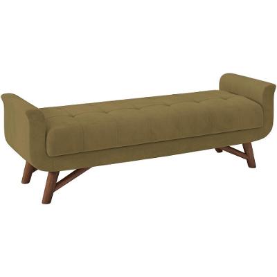 Puff Recamier 160 Cm Pes Madeira Leville Veludo Sl 945 Peer Sl 945