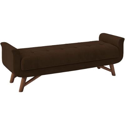 Puff Recamier 140 Cm Pes Madeira Leville Veludo Sl 942 Peer Sl 942