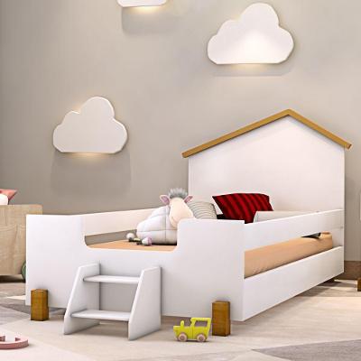 Cama Rodrigues Infantil Branco/natural Com Colchão