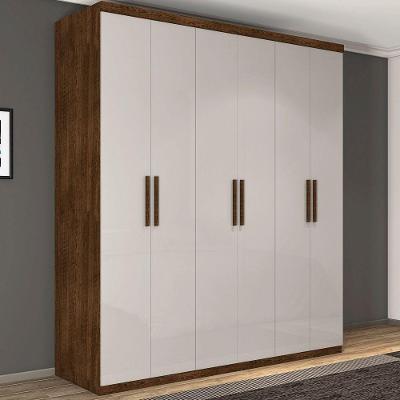 Guarda Roupa Dubai Casal Seis Portas Malbec Off White