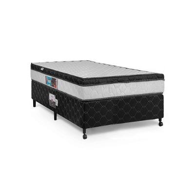 Cama Box + Colchão Castor Solteiro Montblanc One Face D45 96x203x52cm