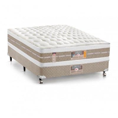 Cama Box + Colchão Castor Casal Silver Star Air Double Face  138x188x61cm