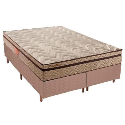 Cama Box Queen: Colchão Molas Ensacadas Paropas Masterpocket Marcelly Ibiza + Base Clean(158X198)