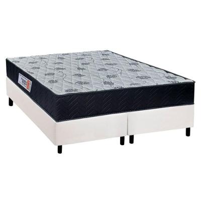 Cama Box Queen: Colchão Ortopédico Orthoflex Foggia Sogni Unic Face + Base CRC Courano White(158x198)