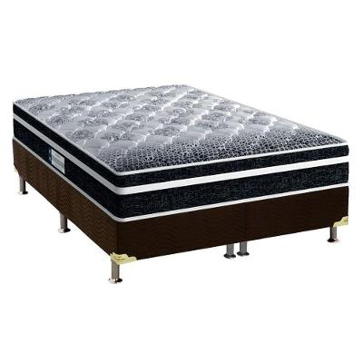 Cama Box Queen: Colchão Espuma Probel D33/EP Advanced Tech1500 Plus + Base CRC Suede Brown(158x198)