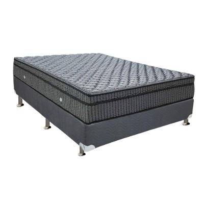 Cama Box Casal: Colchão Molas Ortobom Hotelaria Multilastic Orthotel Superluxo + Base CRC Suede Gray(138x188)
