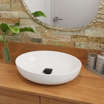 Cuba Pia Banheiro Luna Valvula Click Inox Black Branco Branco