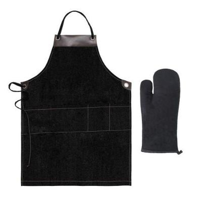 Kit Copa E Cia Modern Com Avental + Luva Preto
