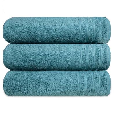 Kit 3 Toalha Gigante Banhão Fio Penteado 100% Algodão Twist - Verde