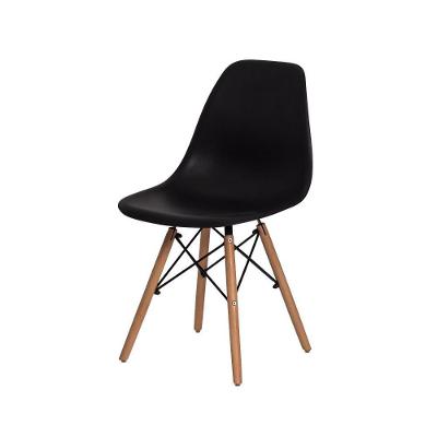 Cadeira c/Encosto p/Mesa De Jantar Cozinha Preta Preto